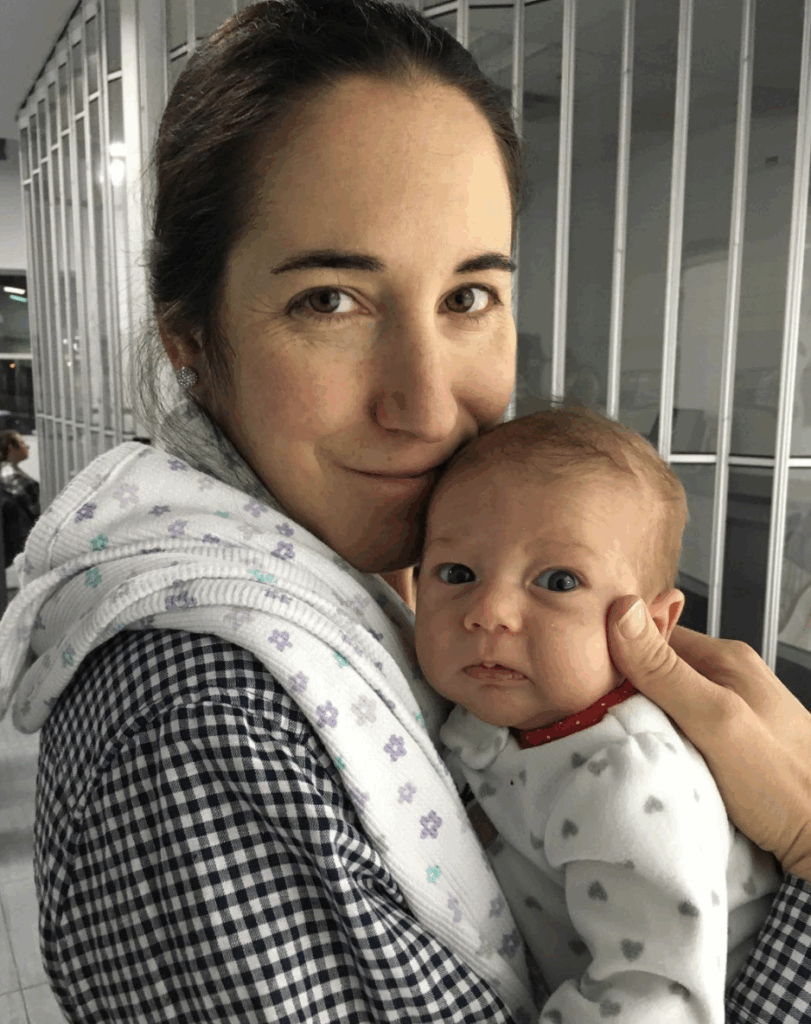 Caroline Ouellette & child