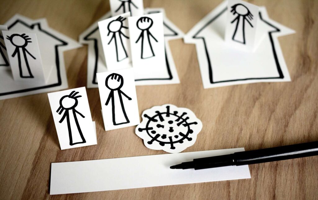 Family paper cut-outs