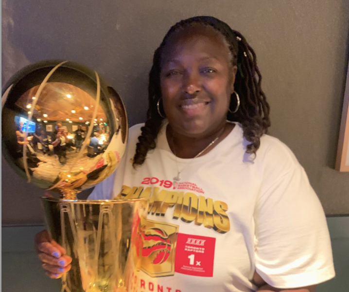 Marie Hollaway, mother of Toronto Raptors guard and NBA champion Kyle Lowry