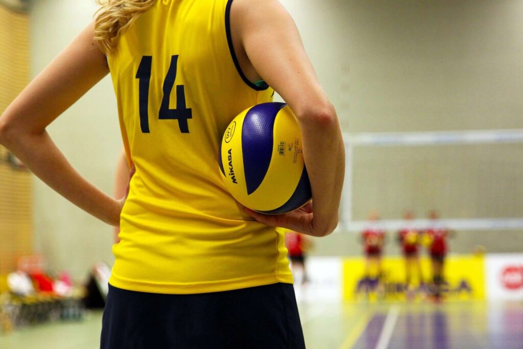 Keeping Sports Safe - Female volleyball player