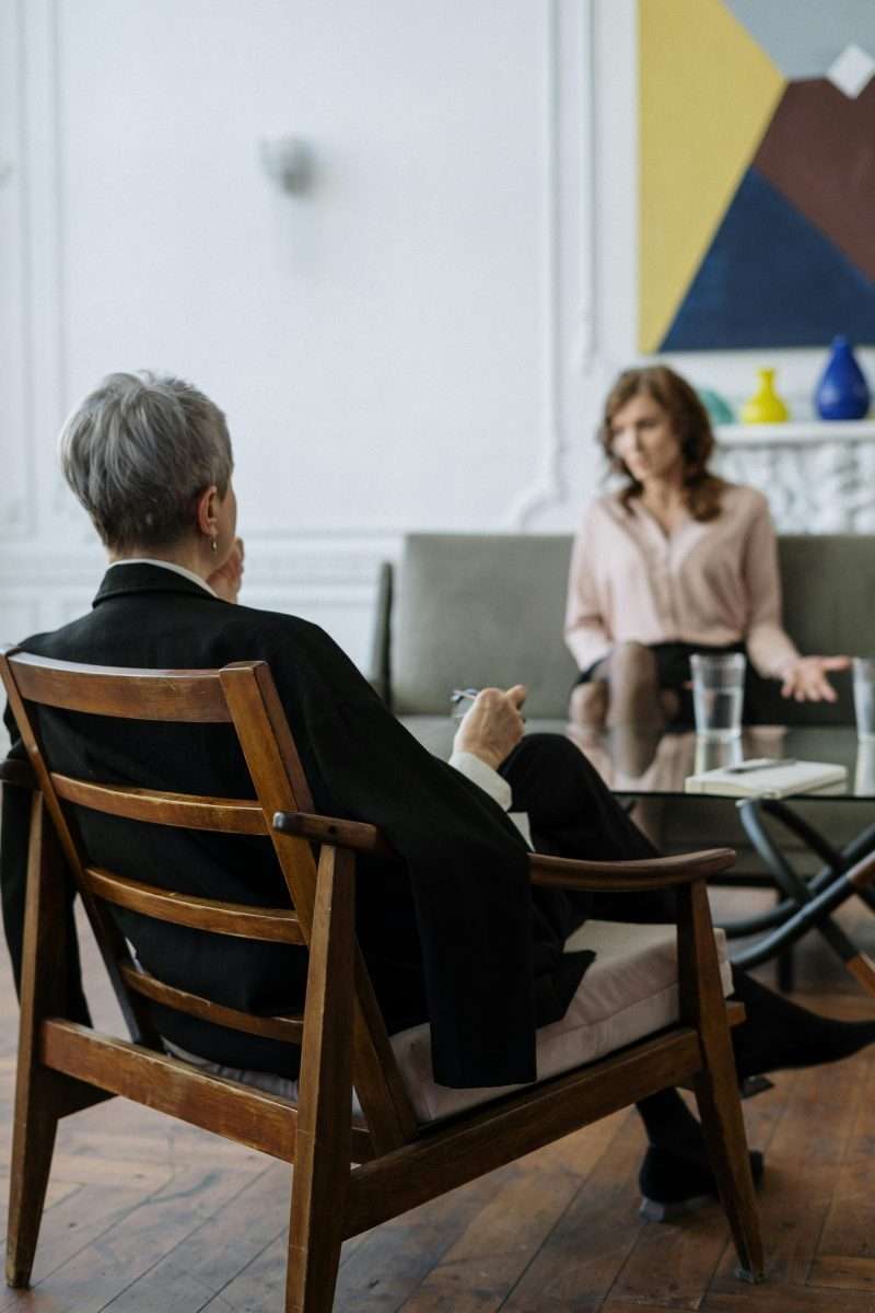 therapist and client