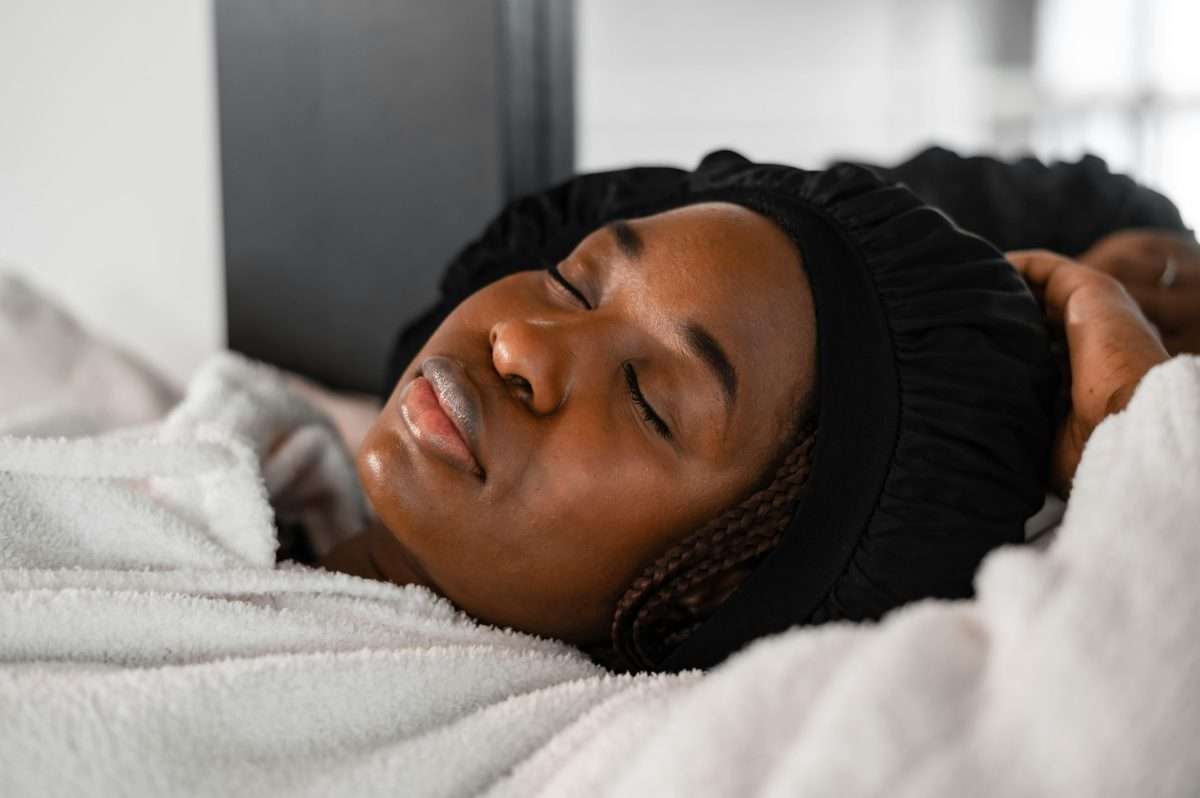 black female sleeping