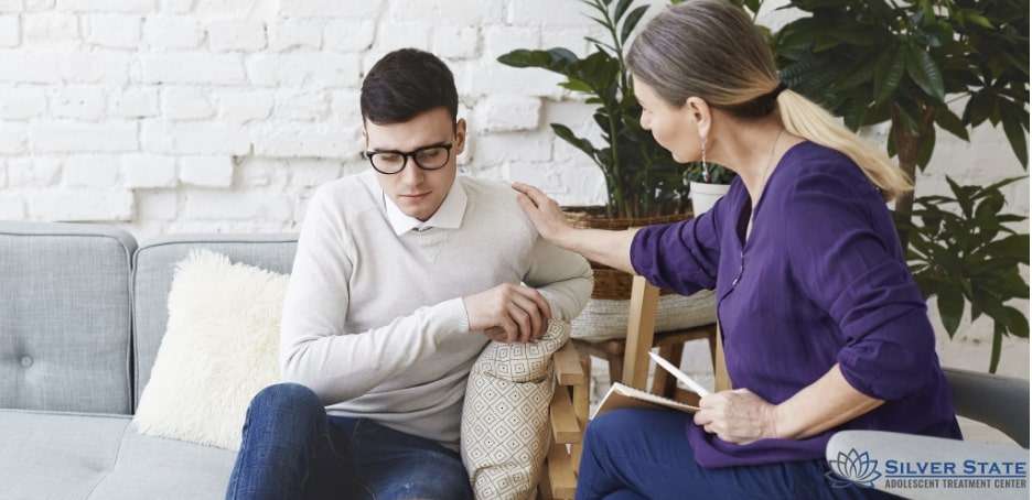 Young male adult supported